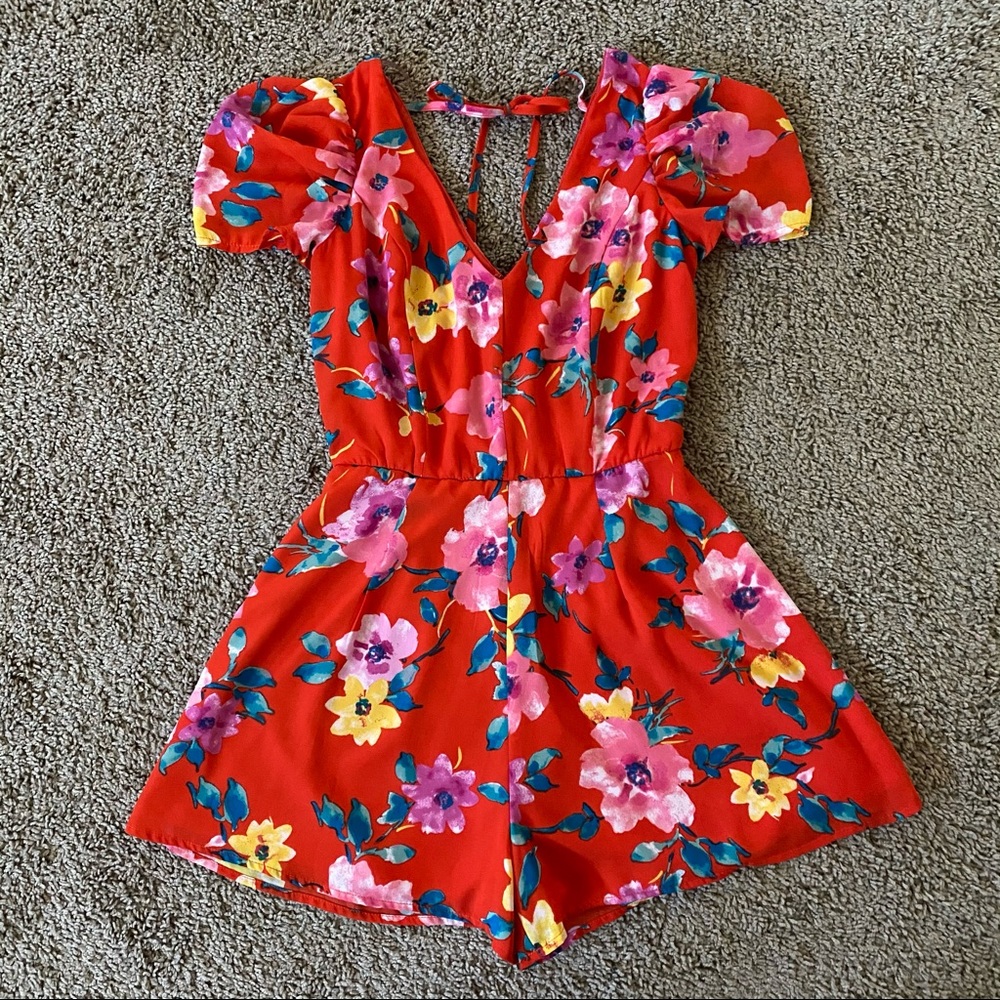 ROW A Floral Romper